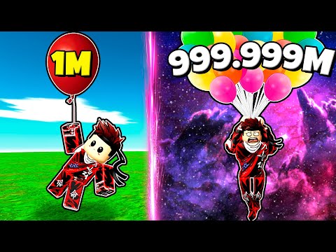 Видео: УЛЕТЕЛ НА ВОЗДУШНЫХ ШАРАХ В КОСМОС В СИМУЛЯТОРЕ Balloon Simulator В РОБЛОКС !