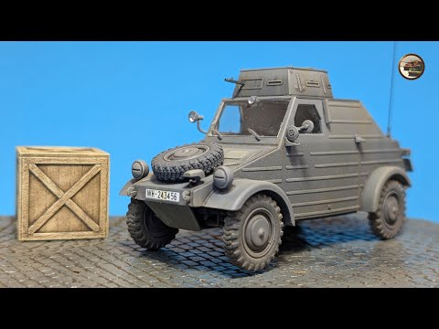 Видео: German Kubelwagen Type 823 - Кулеметний Кубель в 1/35 від Meng