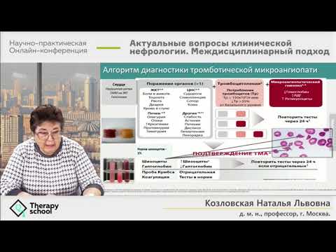 Видео: Тромботическая микроангиопатия как междисциплинарная проблема
