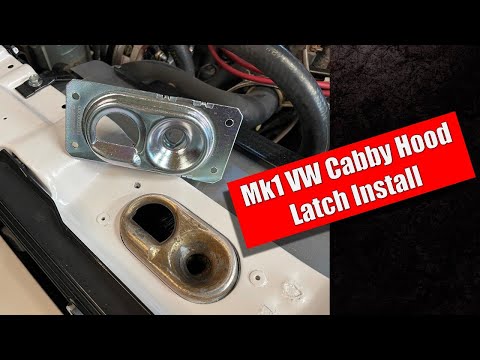Видео: Установка замка капота VW Mk1