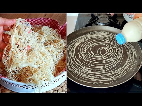 Видео: Сделайте Kadayıf дома с помощью этого метода легко