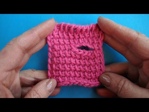 Видео: Как вязать петлю   Горизонатльная петля в тунисском вязании