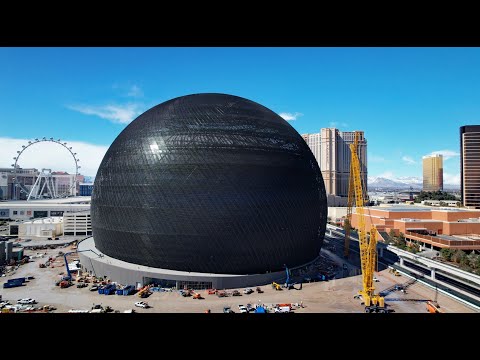 Видео: Факты о самой большой светодиодной сфере LED MSG Sphere в Лас-Вегасе (США)