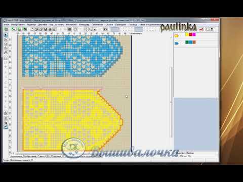 Видео: Стыковка филейного кружева в программе и в пяльцах