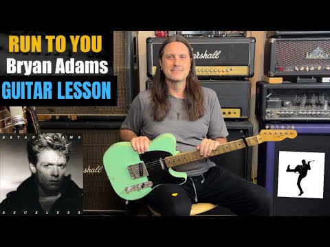 Видео: Как играть «Run To You» Брайана Адамса — Урок игры на гитаре — Bryan Adams Reckless