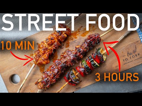 Видео: НЕВЕРОЯТНО ВКУСНЫЕ ШАШЛЫЧКИ НА ОГНЕ — Camp Cooking