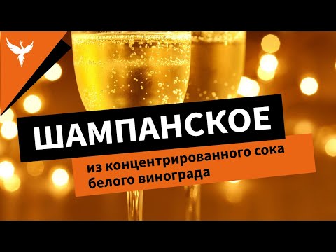 Видео: "Шампанское" из концентрированного сока белого винограда. Рецепт приготовления в домашних условиях