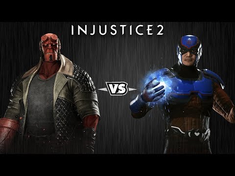 Видео: Injustice 2 - Хэллбой против Атома - Intros & Clashes (rus)