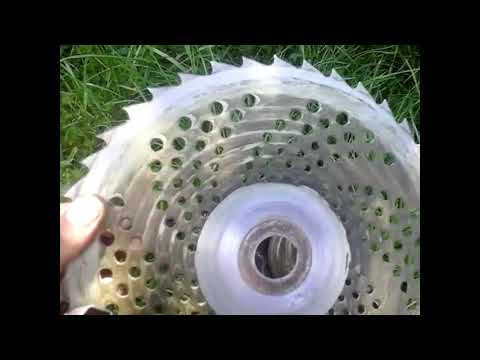 Видео: Как заточить диск мотокосы в поле.