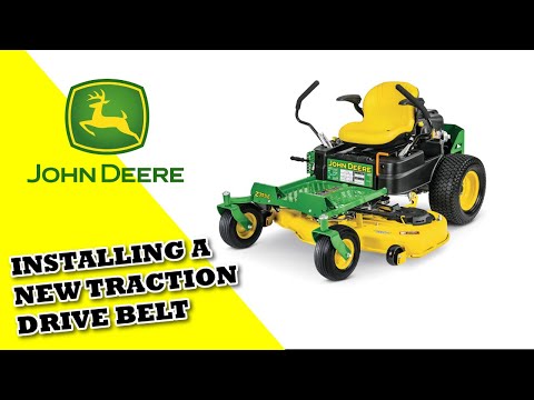 Видео: Замена ремня привода тяги John Deere ZTrak Z355e