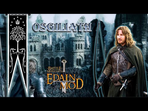 Видео: Edain Mod 4.7.2 | Gondor vs Hard Mordor - Osgiliath (Битва за осгилиат )