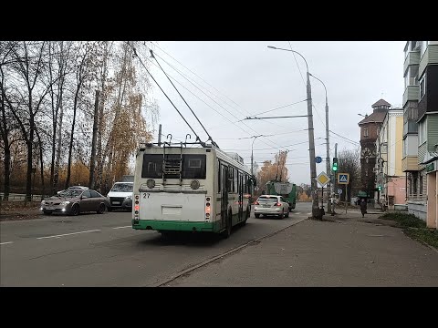 Видео: Легендарная 27-ая! | Троллейбус ЛиАЗ-5280 | Бортовой Номер 27 | на Маршруте 5 | г. Рыбинск
