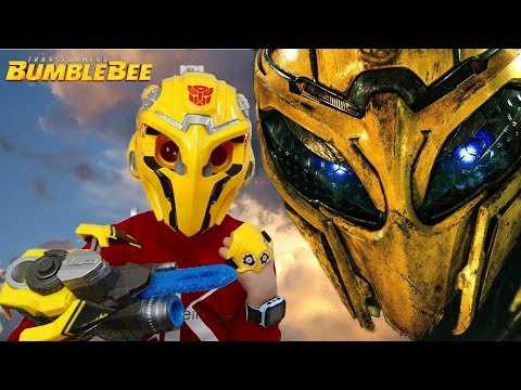 Видео: Шлем ВИРТУАЛЬНОЙ реальности Бамблби 🤖 из фильма Трансформеры 6 Bee Vision Mask BumbleBee