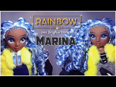 Видео: ✨Обзор Rainbow high ✨Marina -  Sparkle & Shine - с пересадкой глаз ✨
