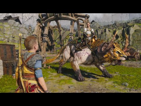 Видео: God of War Рагнарек - Стена Хримтура. Асгард Великий Чертог. Тор. Один Всеотец.