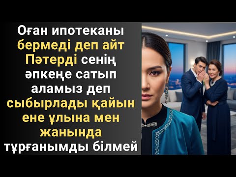 Видео: Оған ипотеканы бермеді деп айт Пәтерді сенің әпкеңе сатып аламыз деп сыбырлады қайын ене ұлына мен