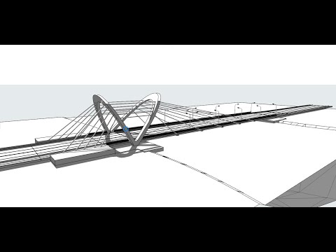 Видео: Построение "Лазаревского" моста в Санкт-Петербурге в ArchiCAD 23/ Bridge "Lazarevsky" in ArchiCAD 23