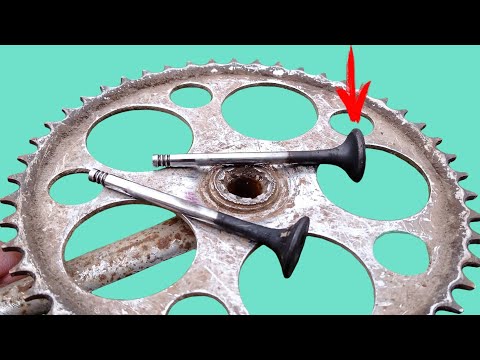 Видео: ШИКАРНАЯ ИДЕЯ ИЗ ВЕЛОСИПЕДНОЙ ЗВЕЗДОЧКИ И АВТОМОБИЛЬНЫХ КЛАПАНОВ. СДЕЛАЙ САМ