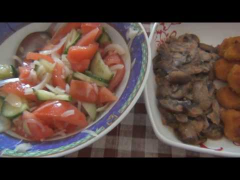 Видео: ОБЖОР ЖАРЕНЫЕ ГРИБЫ С КУРИНЫМИ НАГГЕТСАМИ