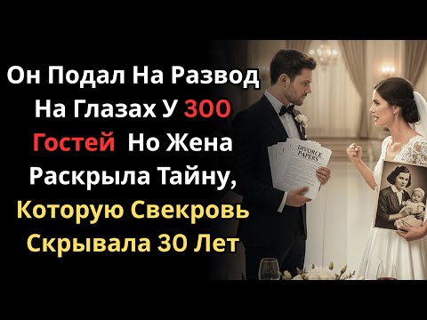 Видео: Он Подал На Развод На Глазах У 300 Гостей  Но Жена Раскрыла Тайну, Которую Свекровь Скрывала 30 Лет