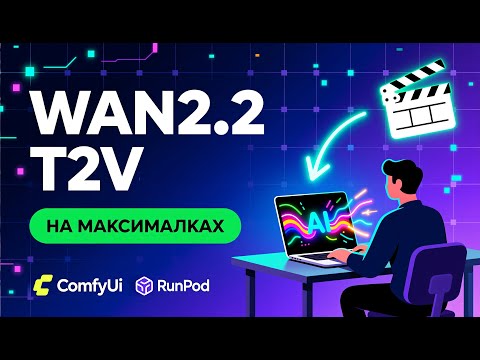Видео: Wan2.2 Text-to-Video (T2V) в ComfyUI 🚀 Полный гайд по установке SageAttention, Triton и Workflow