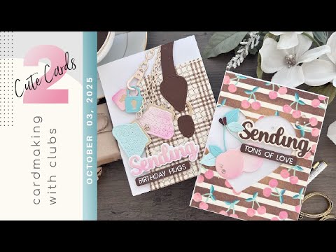 Видео: Шикарные сумочки и вишневые сердечки: две шикарные открытки с большими штампами и трафаретами Spe...