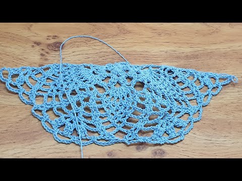 Видео: Часть 2* Вяжем половинки* Первый вариант* Ананасовая курточка крючком*