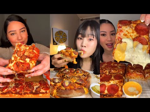 Видео: Подборка TIKTOK Mukbang | Pizza Hut, Wingstop, Little Caesar's, Chipotle, Burger King и другие!