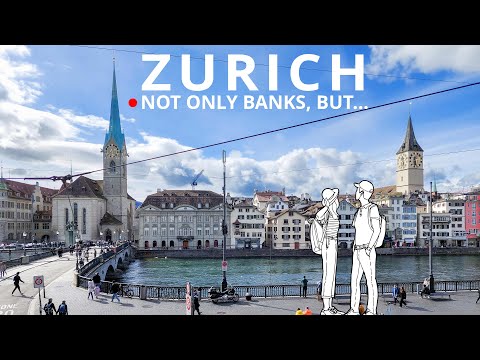 Видео: 4K Цюрих 🇨🇭 : Роскошная элегантная прогулка по городу