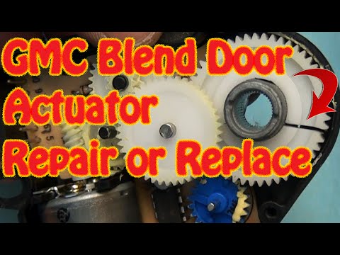 Видео: Ремонт привода двери GMC Chevy Blend. Ремонт трещины в шестерне из-за постоянного нагрева. Ремонт...