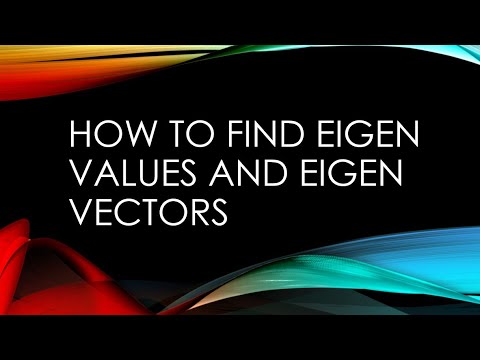 Видео: Как найти собственные значения и собственные векторы