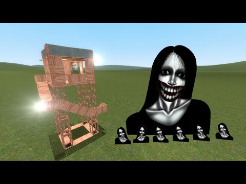 Видео: Кучисакэ Онна против Башен в Garry's Mod