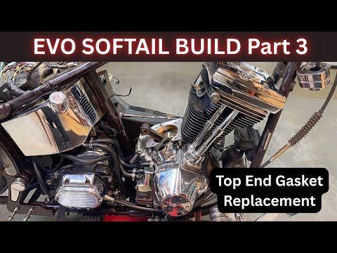 Видео: ПРОЕКТ ВОССТАНОВЛЕНИЯ EVO SOFTAIL Часть 3. ПРОКЛАДКИ ВЕРХНЕЙ ЧАСТИ HARLEY EVO. 1989 Harley-Davids...