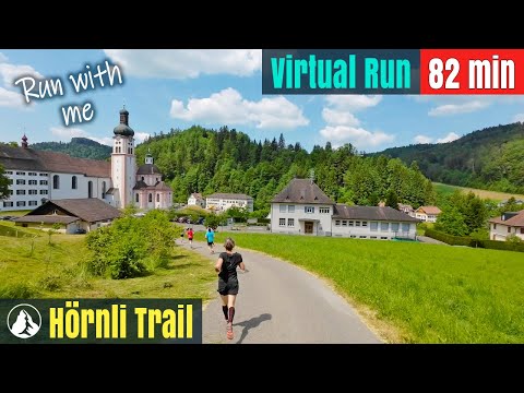 Видео: Hörnli Trail 1133 🇨🇭 Швейцария Страна чудес | Беговая дорожка | Виртуальный забег #86