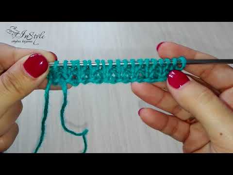 Видео: РЕЗИНКА 1х1 бабушкиными петлями ► Уроки вязания  ► Спицами