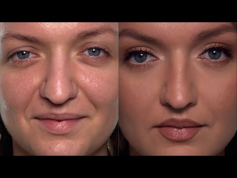 Видео: Макияж для жирной кожи. Макияж для широко посаженных глаз. Корректирующий макияж 