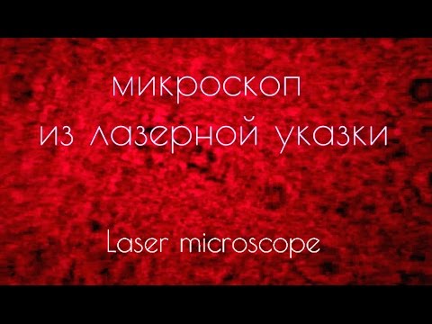 Видео: Микроскоп из лазерной указки. Laser microscope.