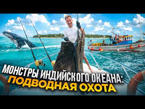 Видео: 9 Дней с Женой на Корабле в Индийском Океане. Подводная Охота на Монстров