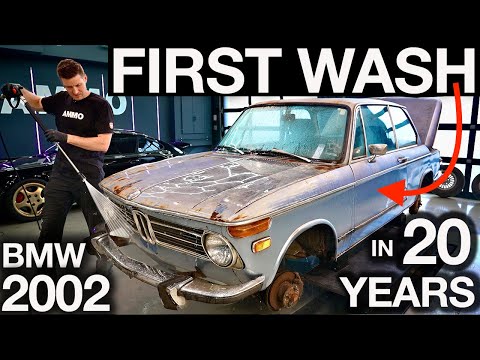 Видео: Первая мойка за 20 лет! Подробности аварии BMW 2002 года: купи и переверни