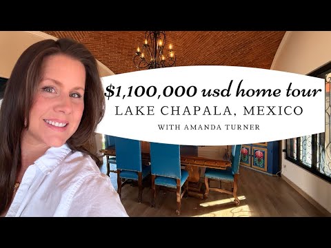 Видео: 1,1 миллиона долларов США — просторный роскошный дом с видом на озеро Чапала, Мексика