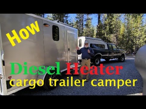Видео: Дизельный обогреватель в грузовом прицепе. Как я установил