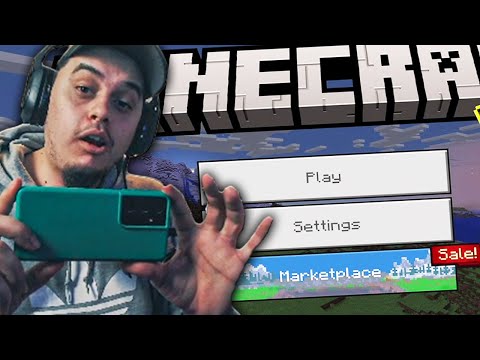 Видео: Играя Minecraft На ТЕЛЕФОН