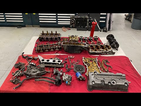Видео: Полная разборка двигателя Acura TSX 2.4L K24Z3 | Что сломалось внутри этого двигателя K!?