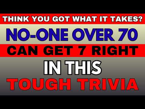 Видео: НИКТО СТАРШЕ 75 ЛЕТ НЕ МОЖЕТ НАБРАТЬ 12/30 В ЭТОЙ СЛОЖНОЙ ВИКТОРИНЕ! - ВОПРОСЫ ОБЩЕГО ЗНАНИЯ