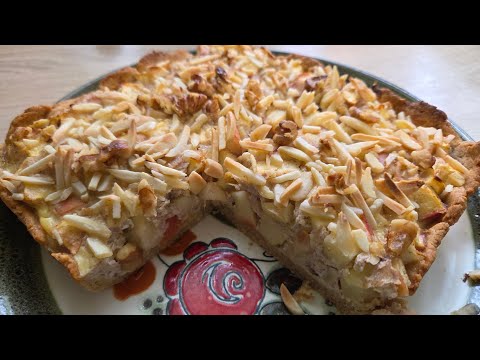 Видео: Яблочный пирог с орехами. Для диабетиков. 