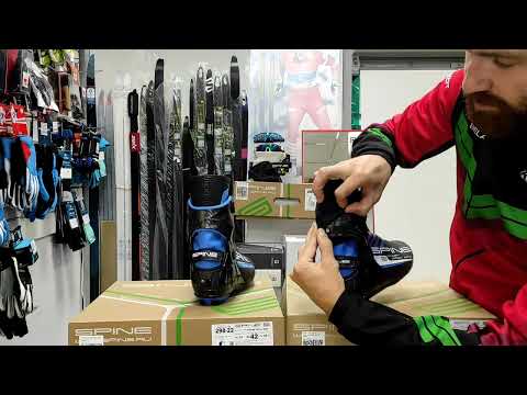 Видео: Лыжные ботинки Spine среднего ценового сегмента сегмента сезон 2022.