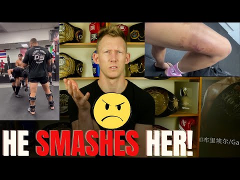 Видео: Неужели спарринг с женщиной настолько труден и смешон???