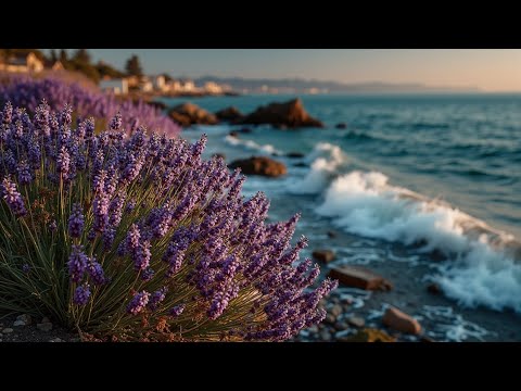 Видео: Спокойные акустические мелодии и безмятежность океанских волн 🌅