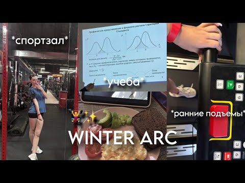Видео: WINTER ARC: меняю жизнь || записалась в спортзал,полезные завтраки,ранние подъемы🥑✨