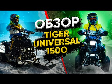 Видео: 2 в 1. Детский снегоход/квадроцикл Tiger Universal 150 | Обзор